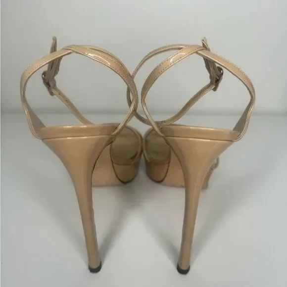 Stuart Weitzman Bebare Patent Platform Sandals - Size 8.5 - Picture 3 of 7
